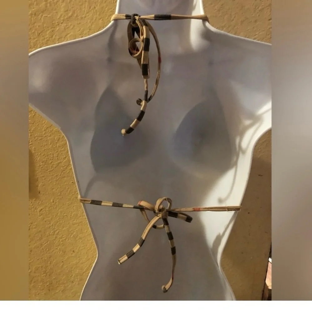 Burberry bikini size Medium olive/cream - Picture 2 of 9